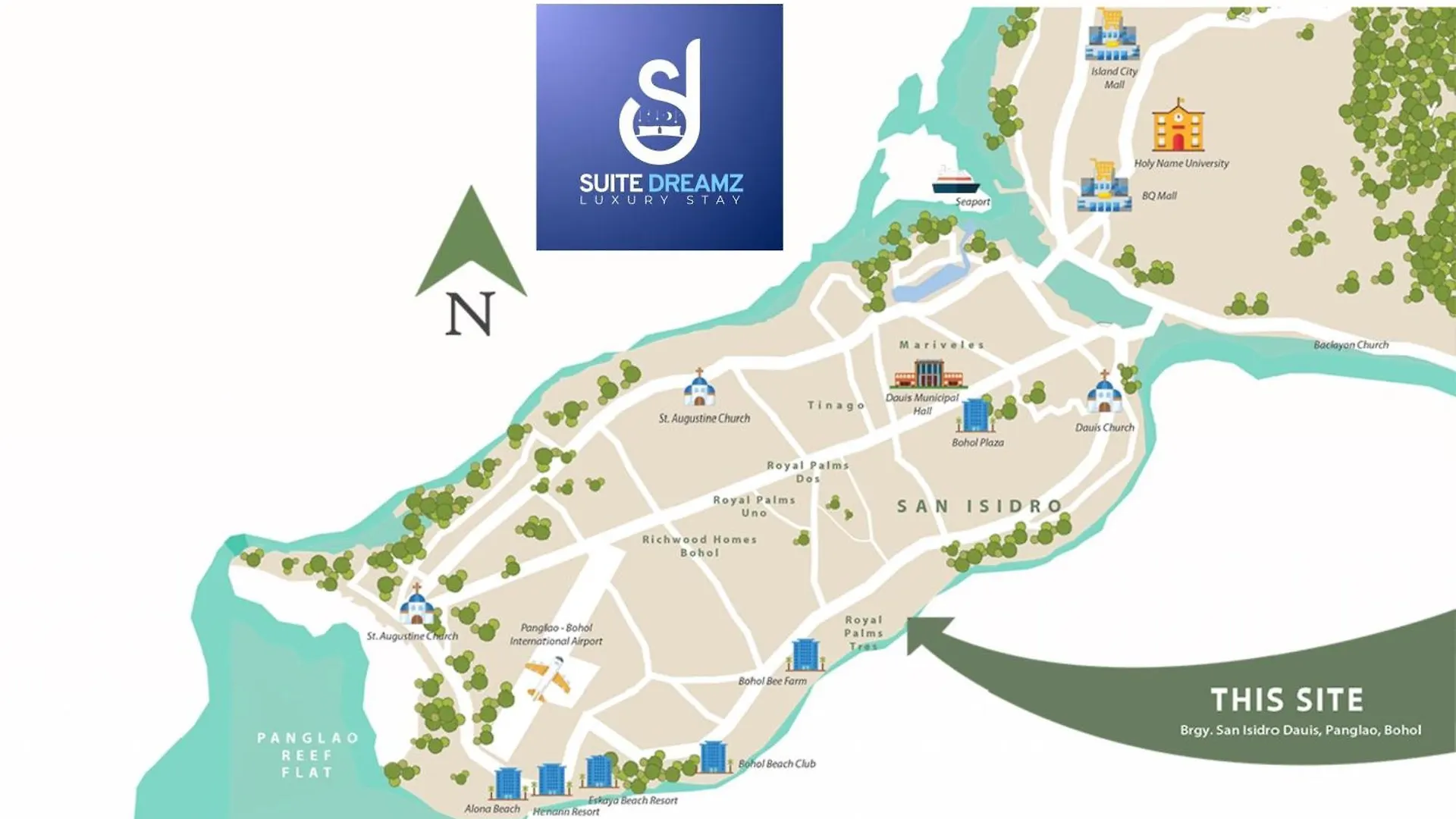 Panglao Luxury Sea View Condo, Pool, Cafe - Suite 519 Dauis 0*,